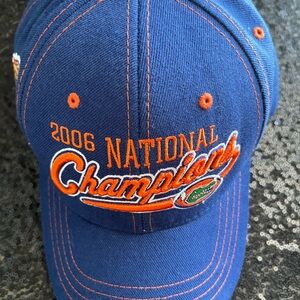 2006 BCS National Champions Florida Gator Ballcap  Blue Orange stitch Zephyr NEW